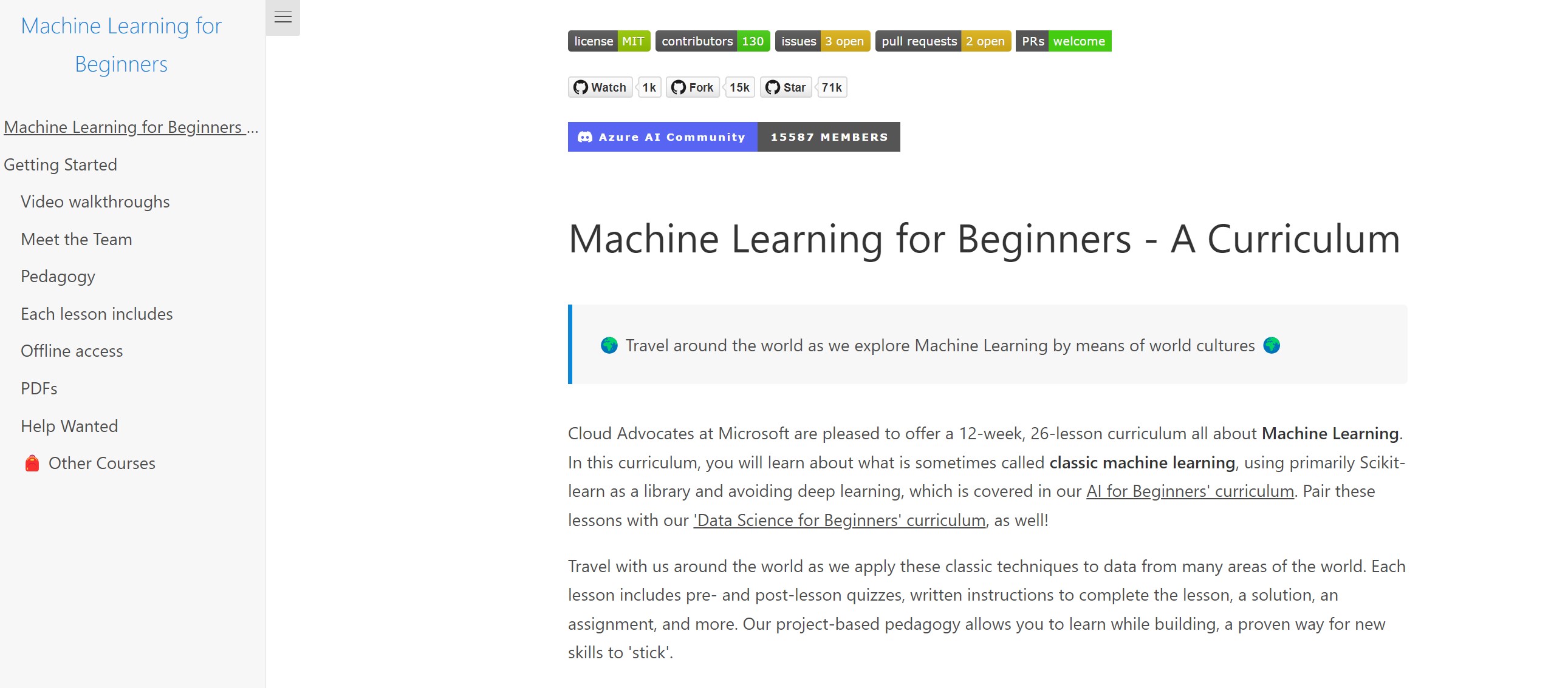 ML for Beginners