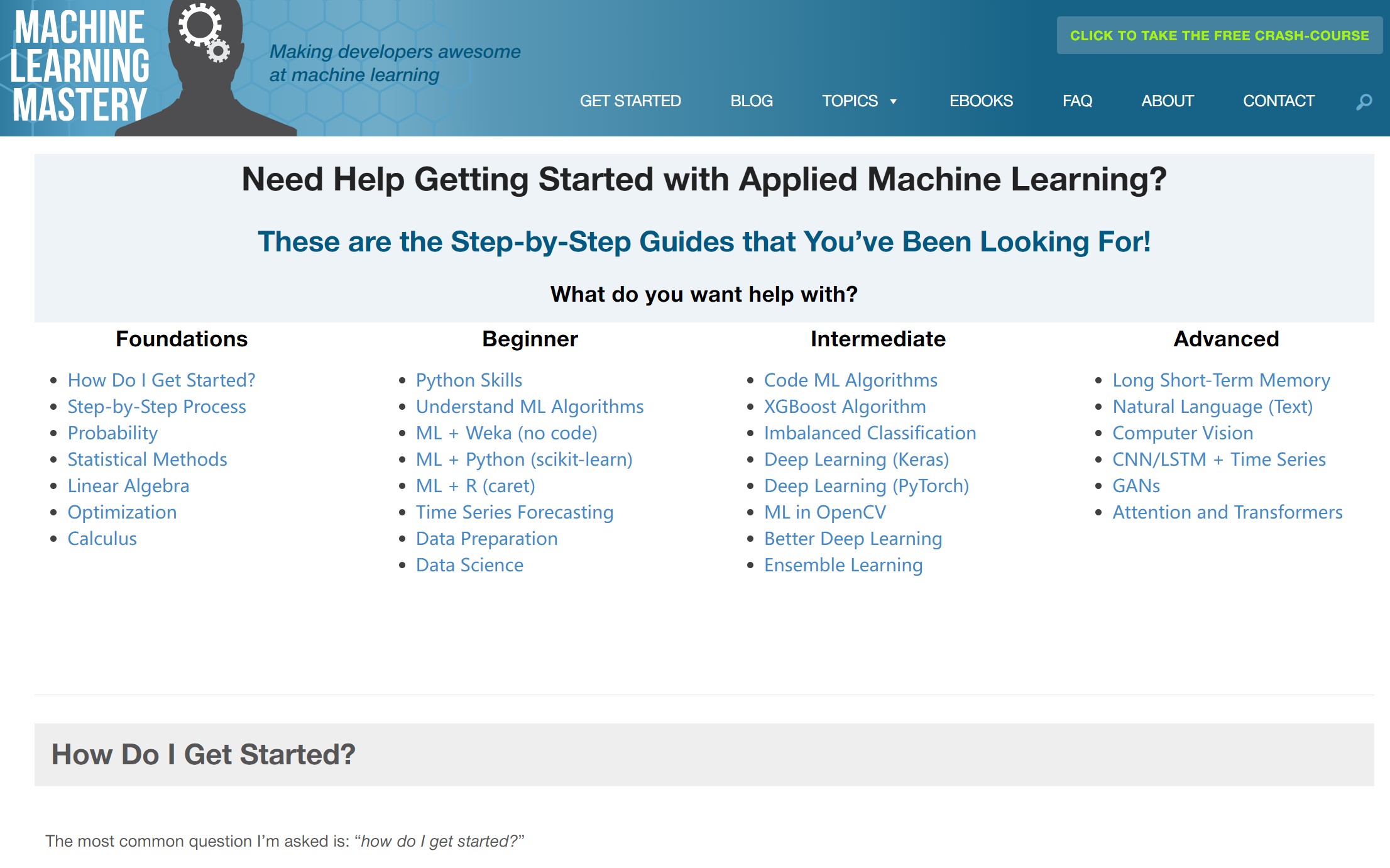 Machine Learning Mastery