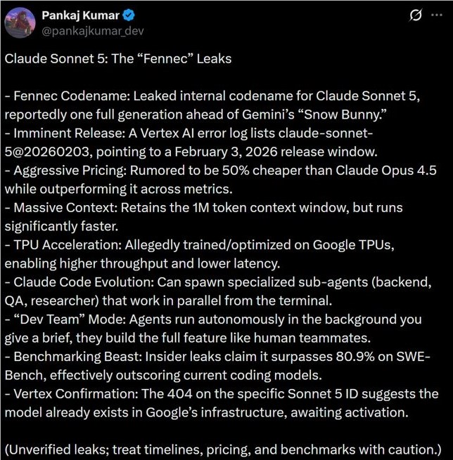 ​编程界“地震”级更新!Claude5核心细节遭泄露:中端定价却能“吊打”旗舰?