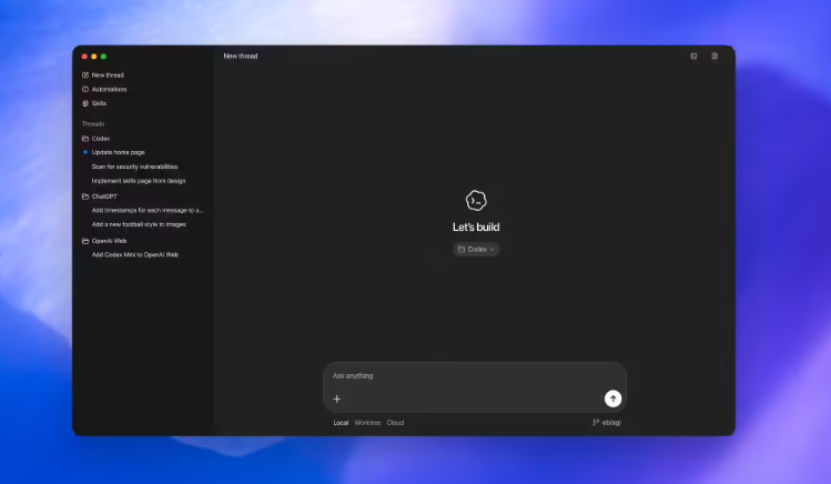 ​OpenAI 推出 macOS 版 Codex 应用：整合智能体化开发逻辑，剑指 Claude Code 用户