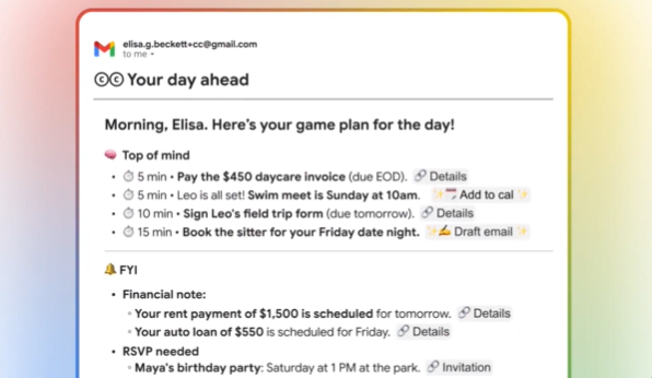 Google Labs 放大招！AI 助理 CC 正式亮相：每天早上自动发邮件，帮你把 Gmail、Calendar、Drive 全盘打理好！