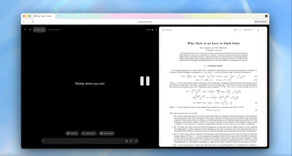 论文党狂喜！OpenAI 升级科研神器 Prism：GPT-5.3 搭配 Codex CLI，一键搞定 LaTeX、代码与绘图